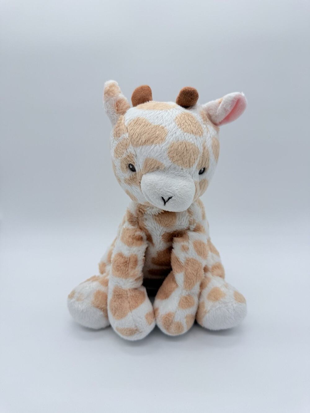 Carter's Giraffe Plush Lovey 8" Stuffed Animal Toy Tan White Sewn Eyes 2016